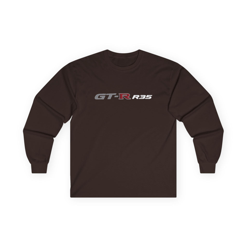 GTR R35 Long Sleeve Tee — Racing Skyline Drifting Graphic