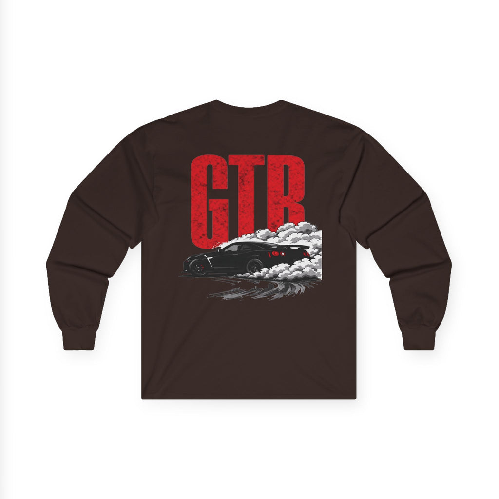 GTR R35 Long Sleeve Tee — Racing Skyline Drifting Graphic