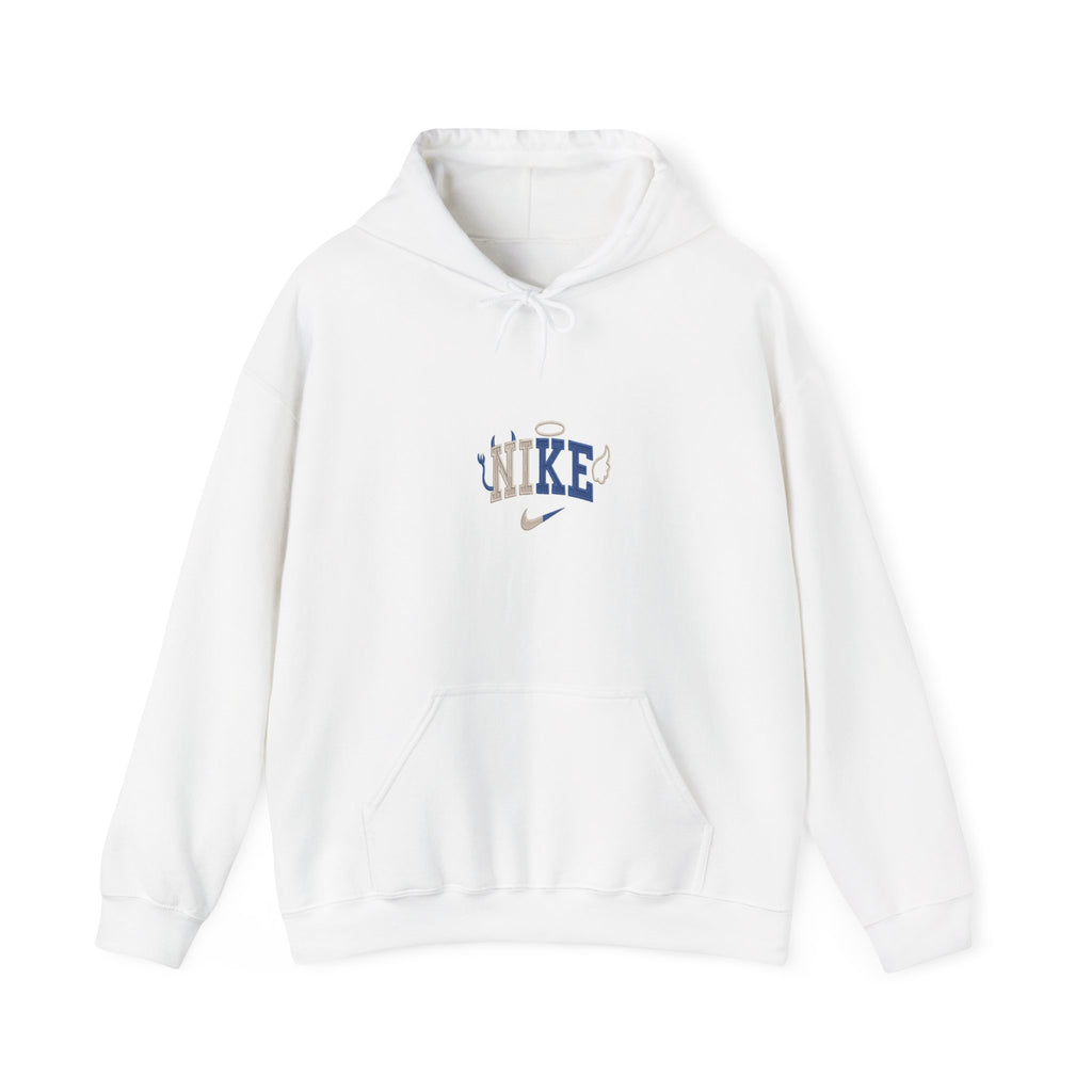 Nike-Inspired Swoosh Logo Hooded Sweatshirt