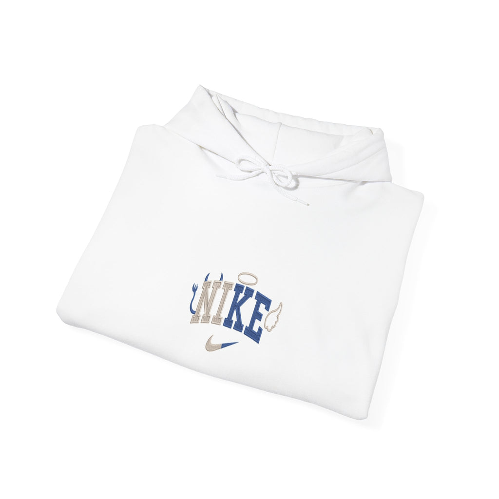 Nike-Inspired Swoosh Logo Hooded Sweatshirt