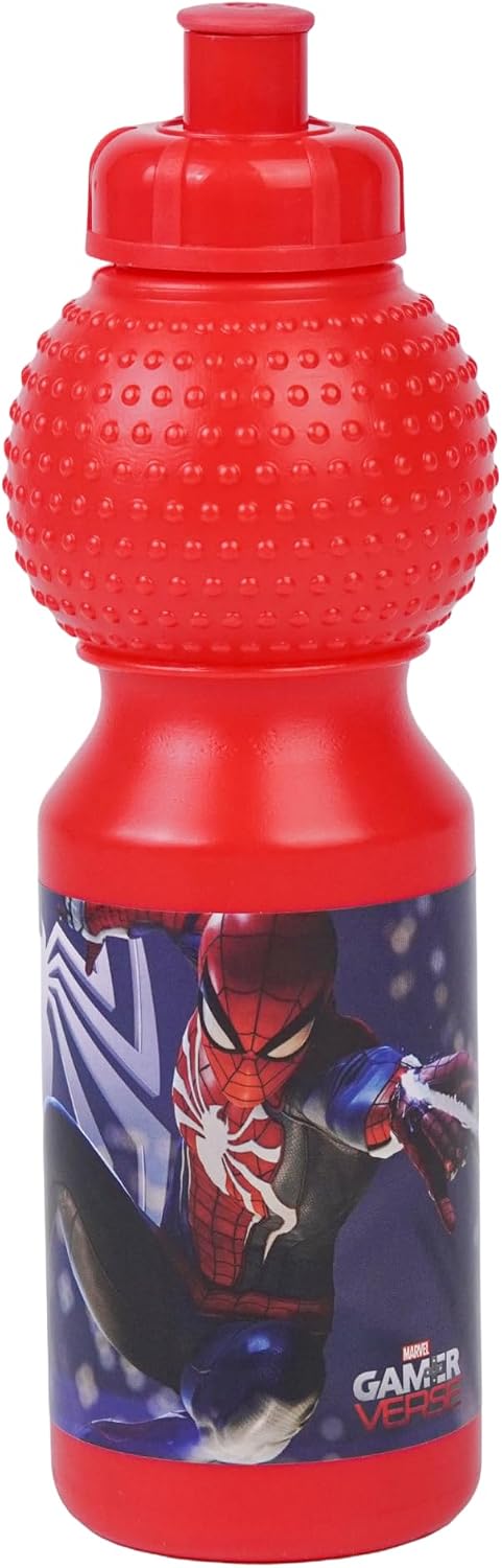 Marvel Spider-Man Toddler 3-in-1 Trolley Set 13" – Official Spider-Man Rolling Backpack with Water Bottle & Lunch Box, Wheeled Preschool School Bag Set for Kids | Boys School Bag