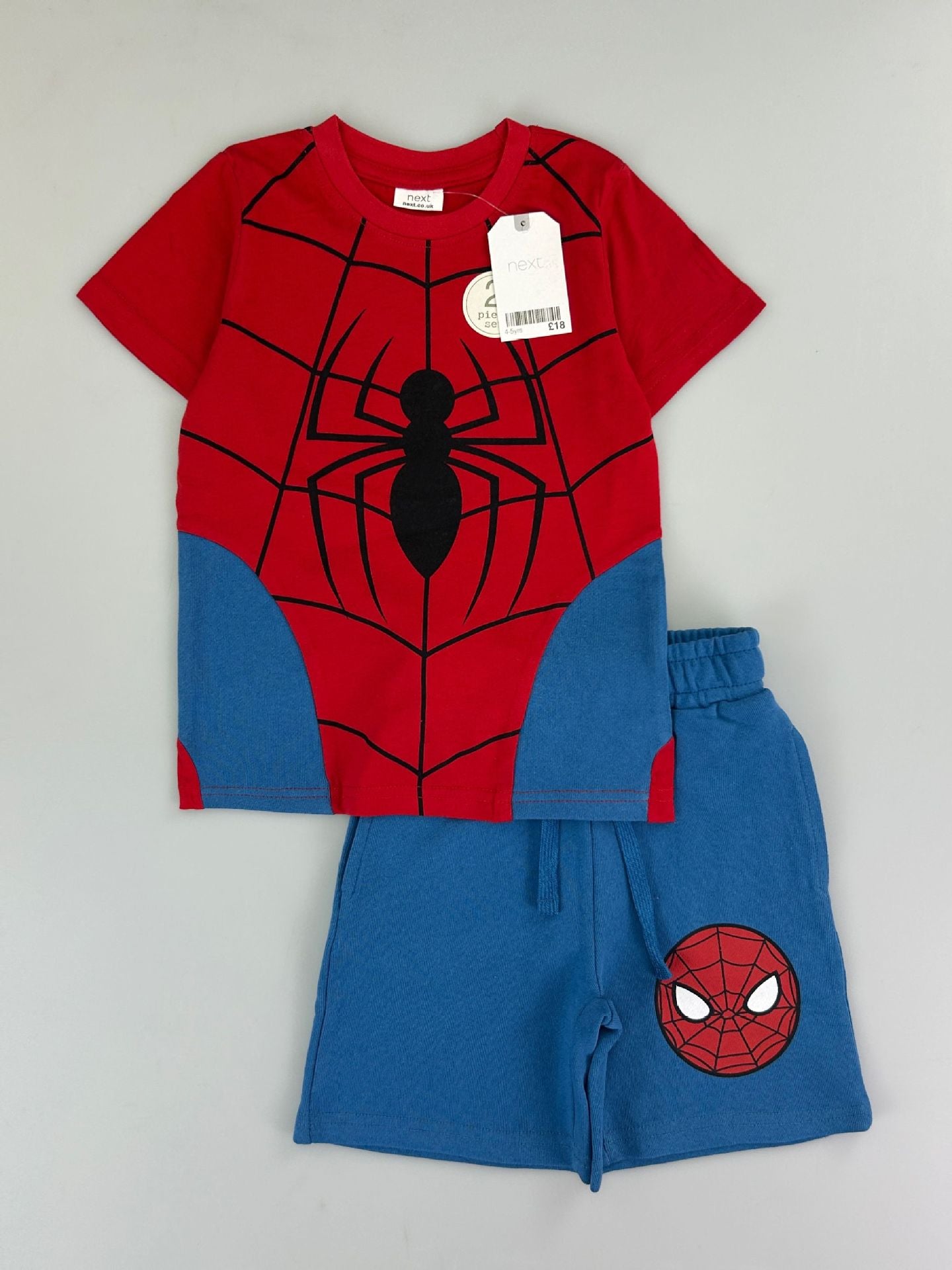 Trendy Euro-American style striped T-shirt and shorts set for boys—stylish, casual, and perfect for summer