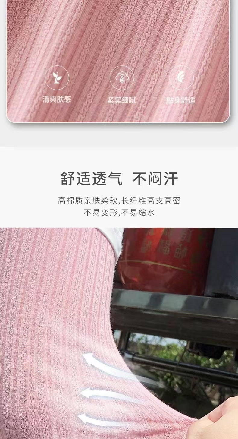 夏季女宝宝七分裤外穿透气百搭舒适裤子中小童大弹力百搭薄款裤子