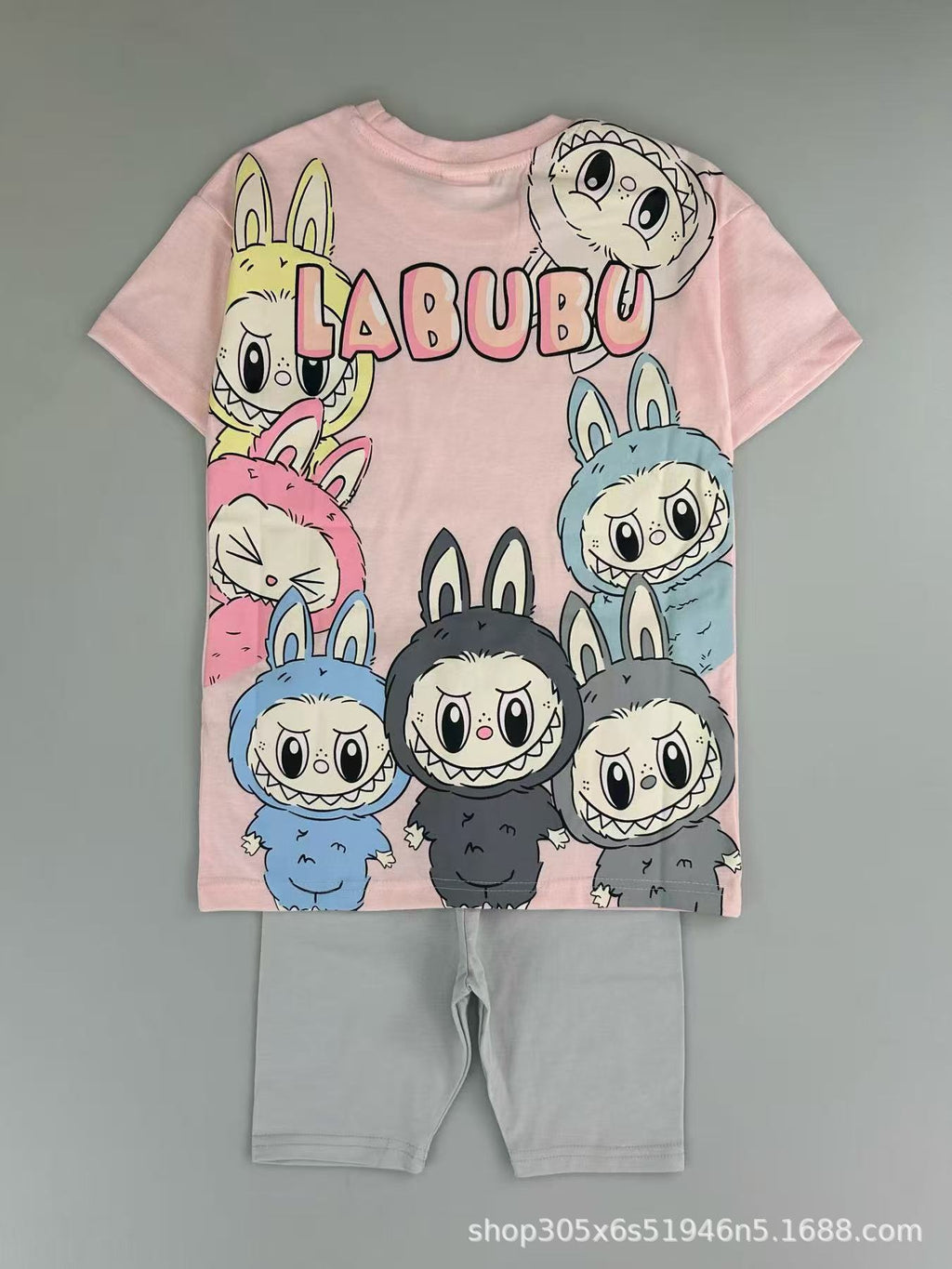 Trendy Euro-American style striped T-shirt and shorts set for boys—stylish, casual, and perfect for summer