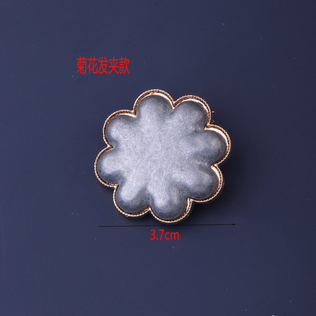 Song brocade base DIY handmade fabric with lid, base support cloth, butterfly cat brooch, hair claw, new hair clip, updo, hair accessory