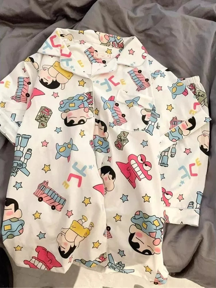 Crayon Shin-chan Girls Pajama Set 2026 Summer