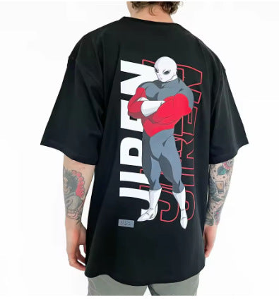 Dragon Ball-themed short-sleeved T-shirt; a dynamic, summer-style men's tee.