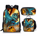 Cross-border Jurassic Bag for Middle School Students Large Capacity