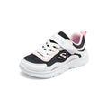 Skechers斯凯奇女童鞋夏季新款单网撞色休闲魔术贴小白鞋319047L