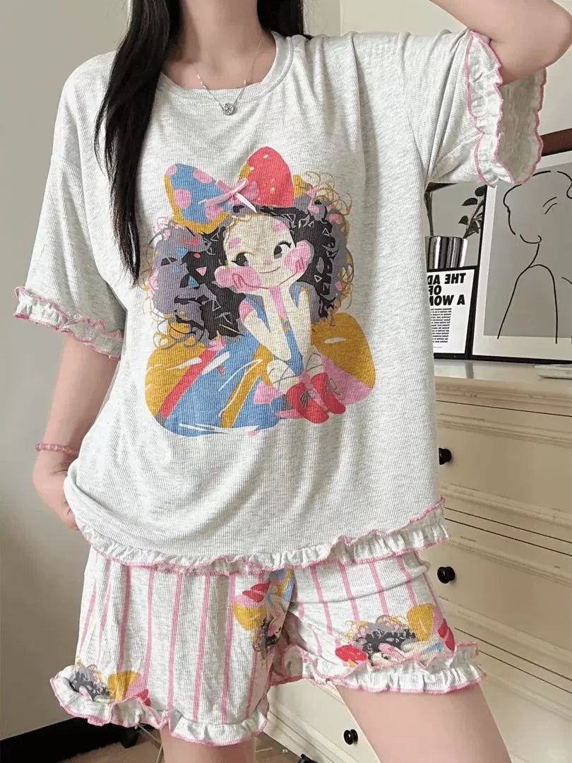 New Women's Short Sleeve Pajama