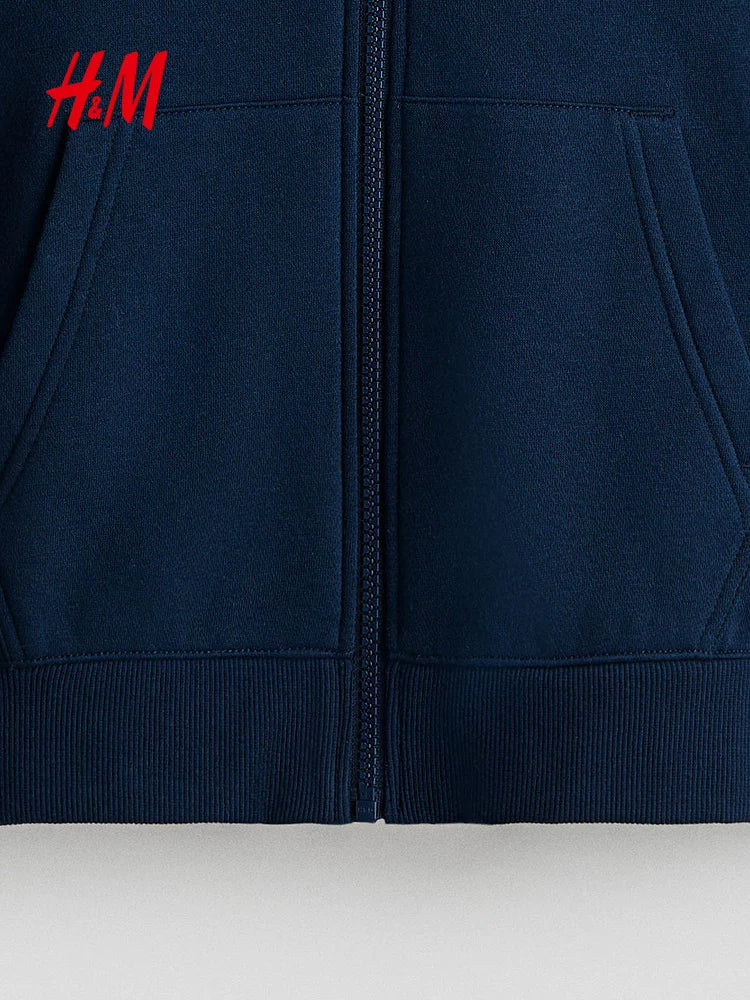 HM2026春季新款童装儿童男童全拉链连帽衫1286039