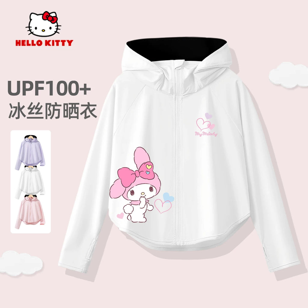 美乐蒂女童防晒衣2025新款夏季轻薄款外套上衣防紫外线儿童防晒服