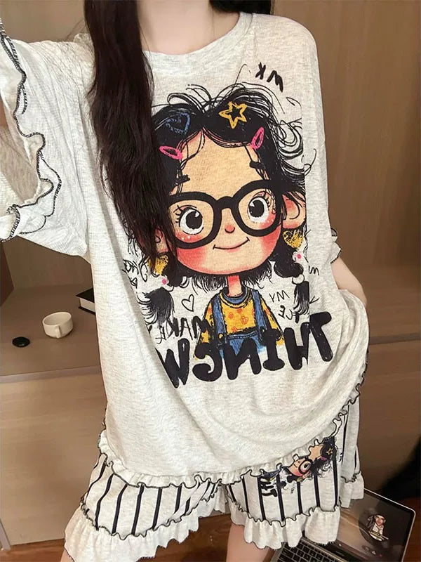 New Women's Short Sleeve Pajama