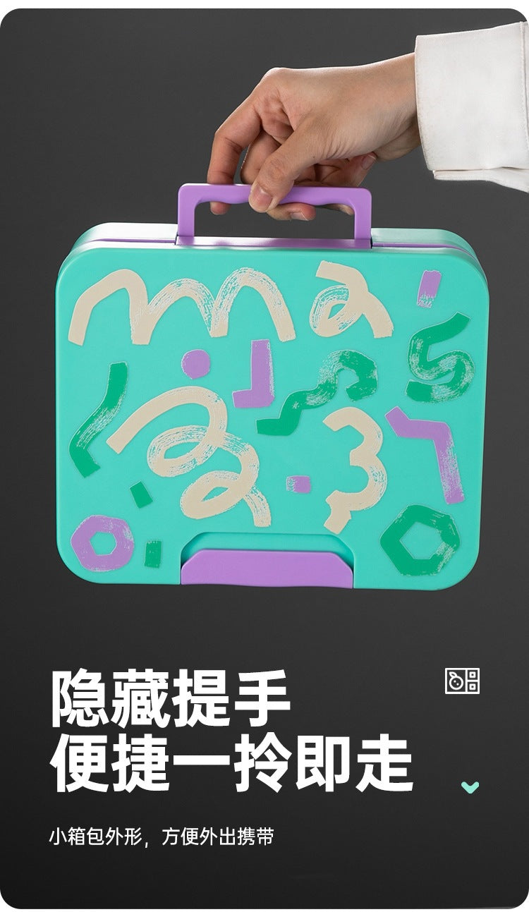 琪加亚马逊跨境学生饭盒带餐沙拉盒可微波炉加热便当盒儿童零食盒