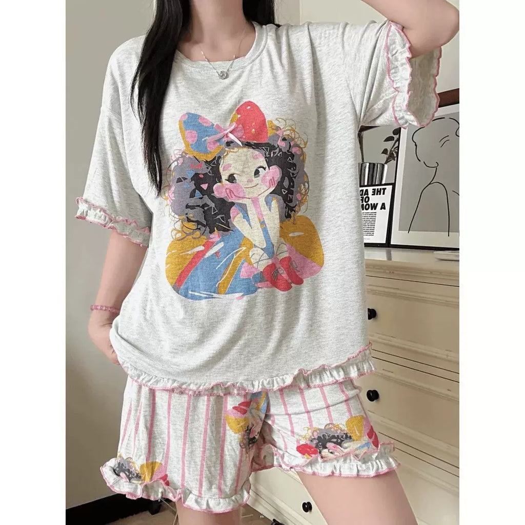 New Women's Short Sleeve Pajama