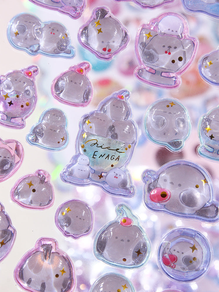 Japanese style 3D embossed stickers