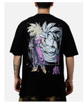 Dragon Ball-themed short-sleeved T-shirt; a dynamic, summer-style men's tee.