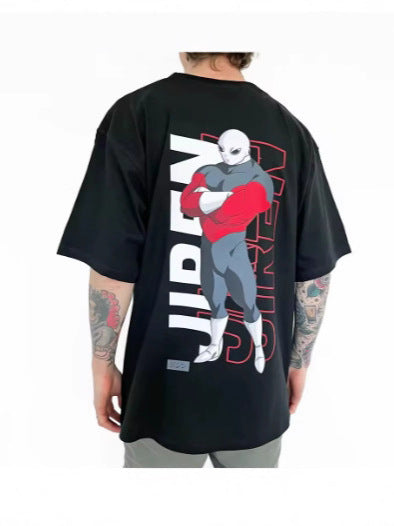 Dragon Ball-themed short-sleeved T-shirt; a dynamic, summer-style men's tee.