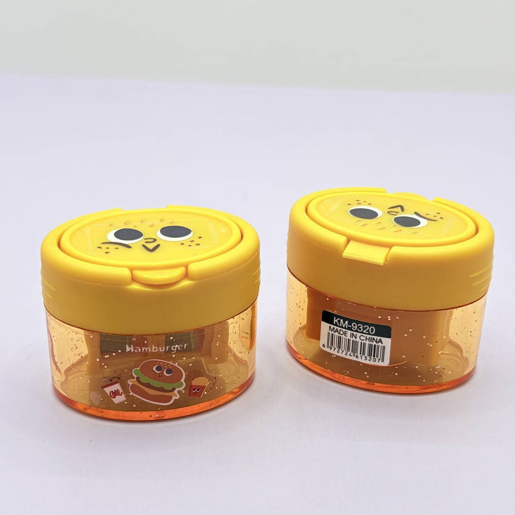 新款9320卡通翻盖双孔卷笔刀小巧笔刨学生可爱削笔器小奖品