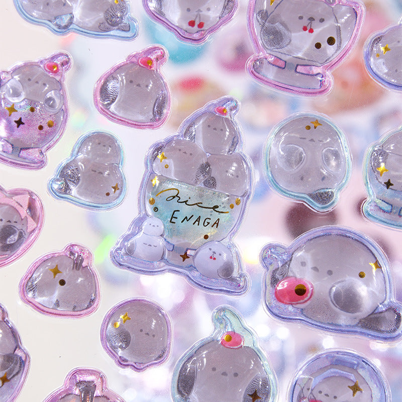 Japanese style 3D embossed stickers