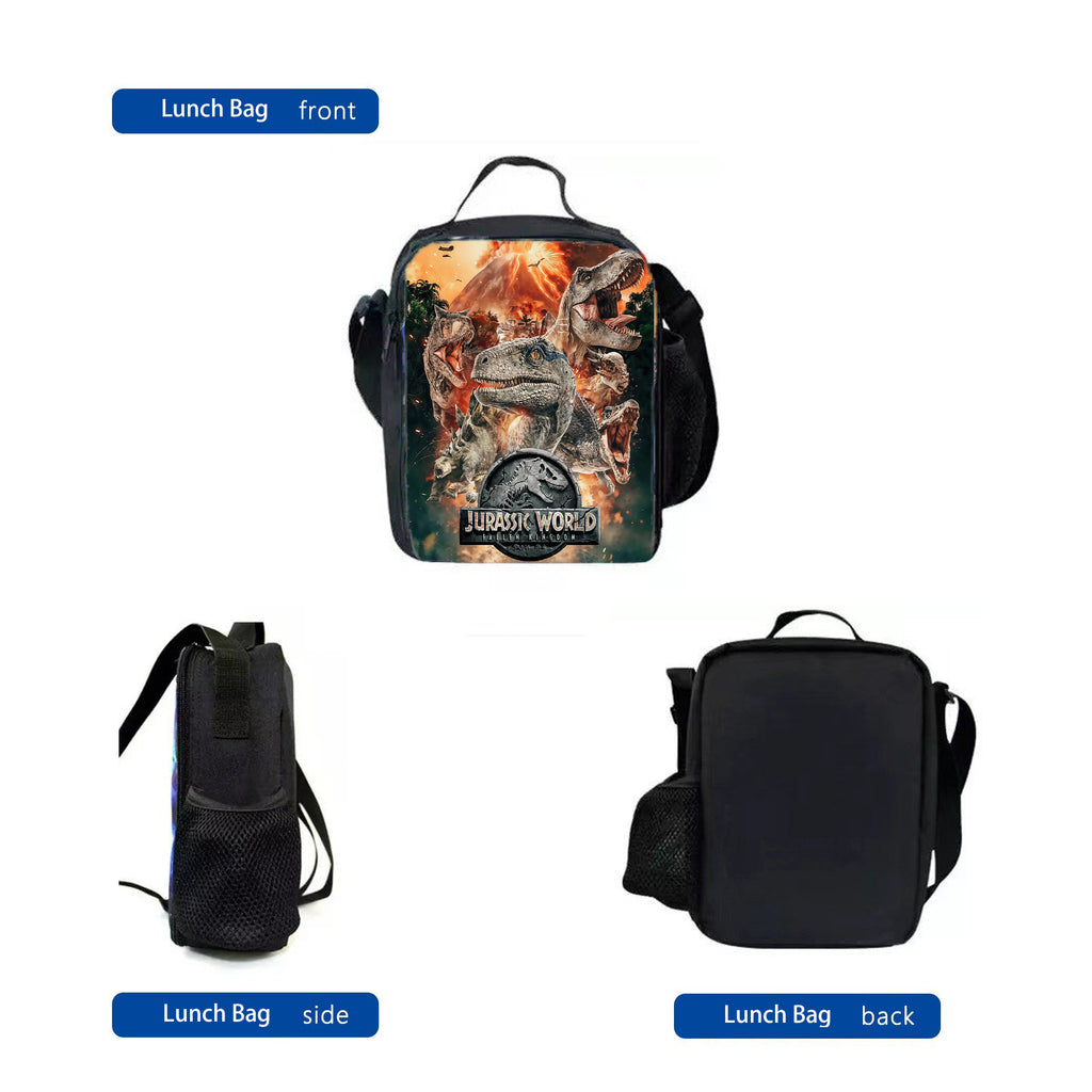 Cross-border Jurassic Bag for Middle School Students Large Capacity