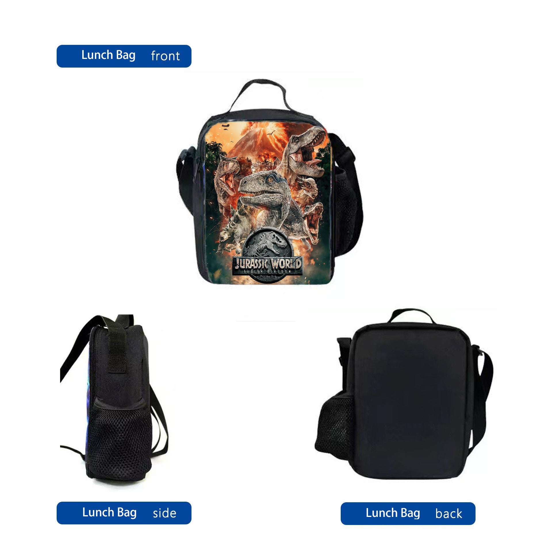Cross-border Jurassic Bag for Middle School Students Large Capacity