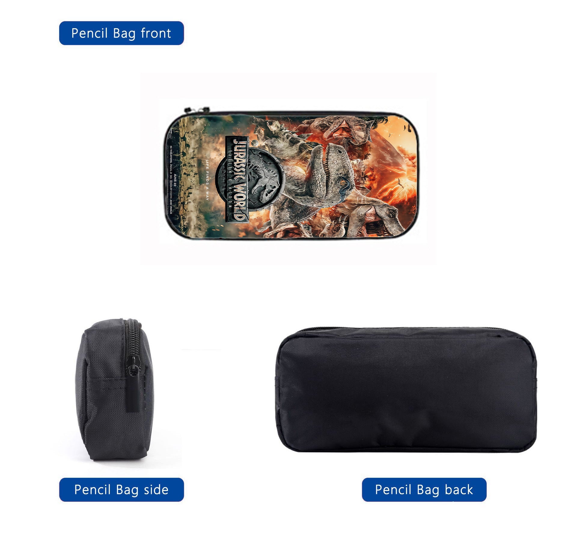 Cross-border Jurassic Bag for Middle School Students Large Capacity