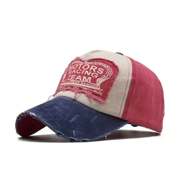 K-style edged distressed letter baseball cap boy