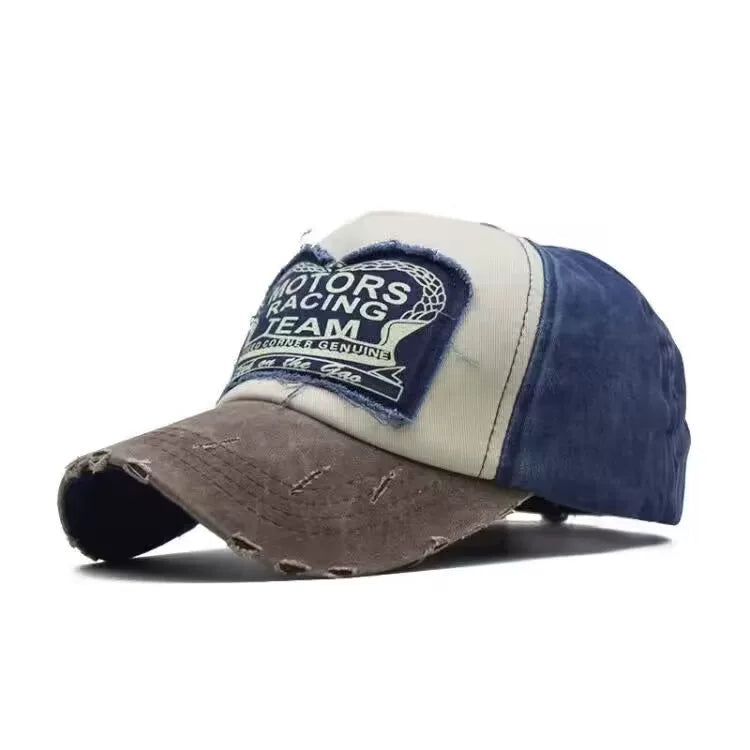 K-style edged distressed letter baseball cap boy