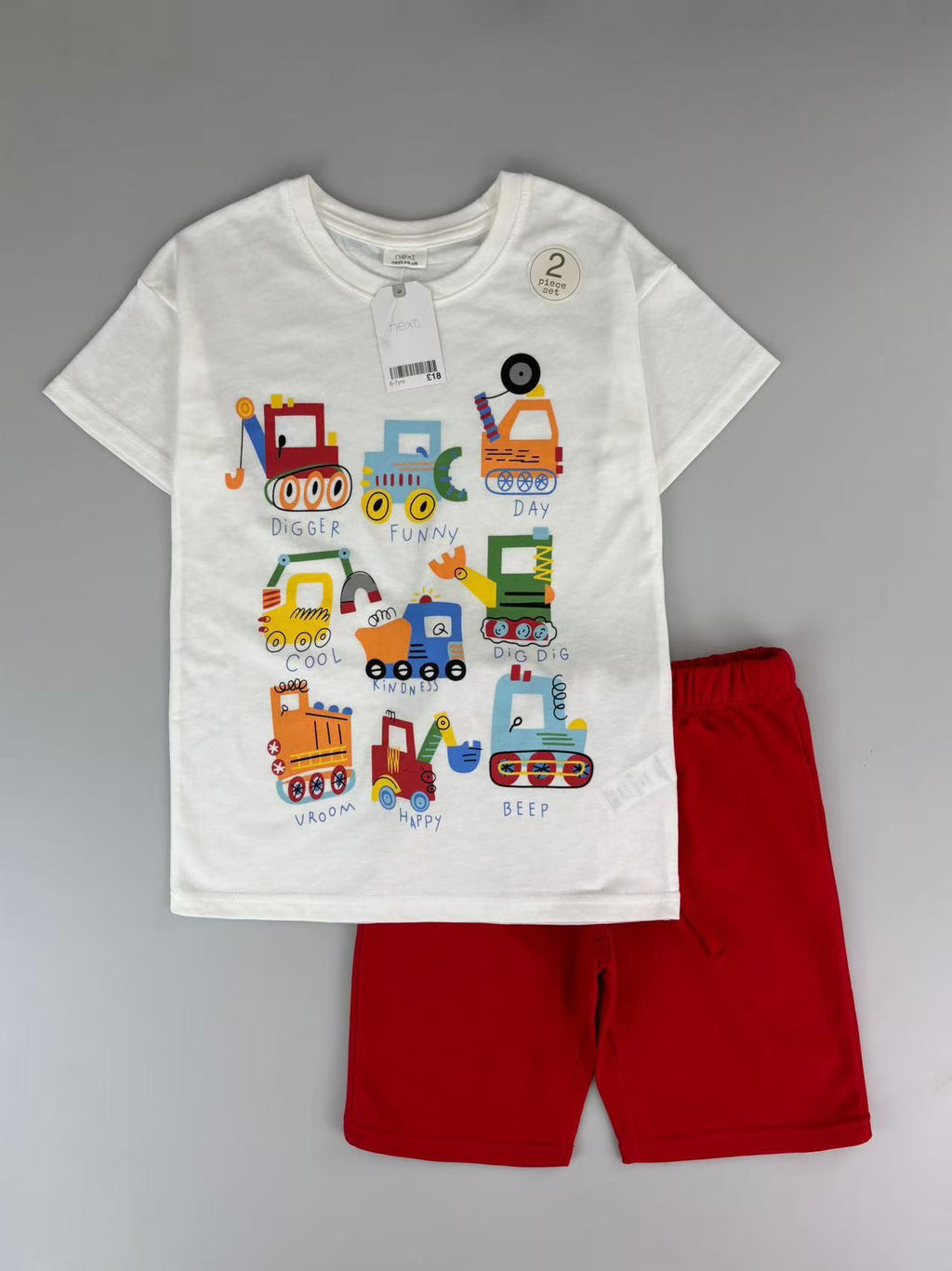 Trendy Euro-American style striped T-shirt and shorts set for boys—stylish, casual, and perfect for summer