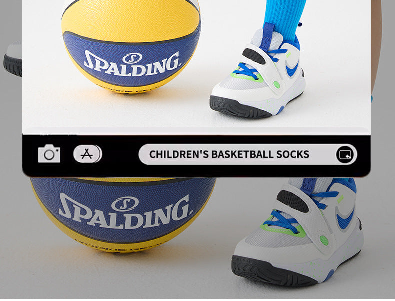 儿童篮球袜春秋专业实战男童大童学生运动袜男孩棉无骨中筒棉袜