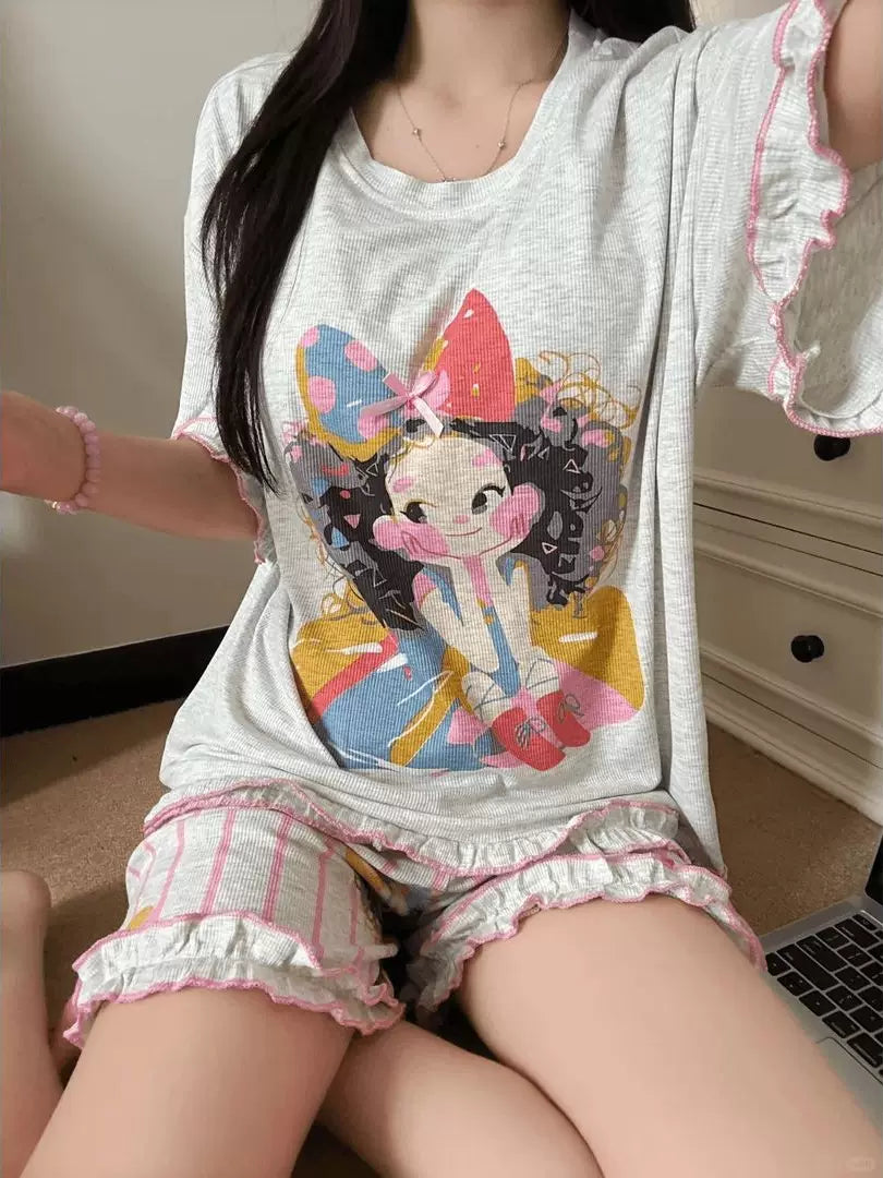 New Women's Short Sleeve Pajama