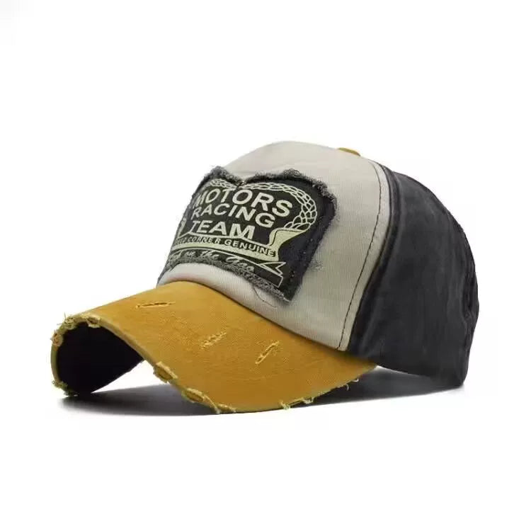 K-style edged distressed letter baseball cap boy