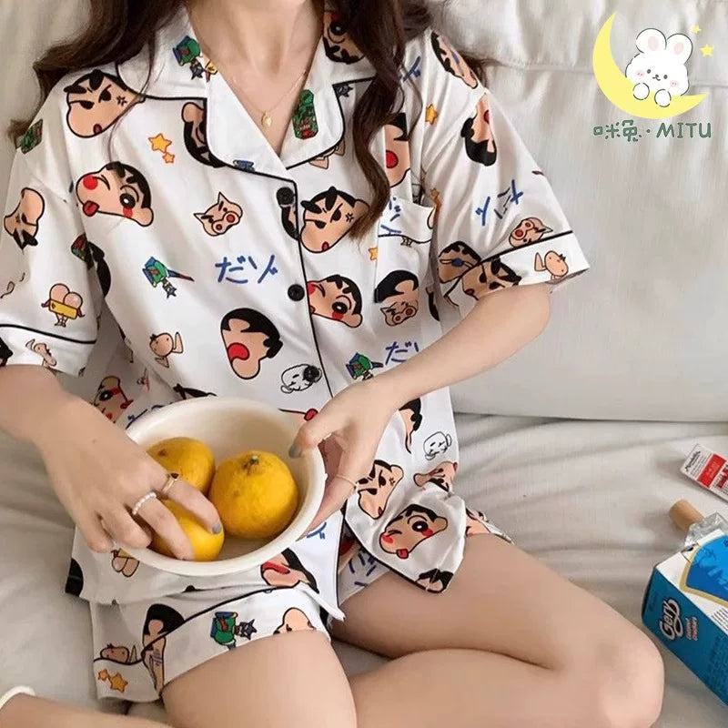 Crayon Shin-chan Girls Pajama Set 2026 Summer