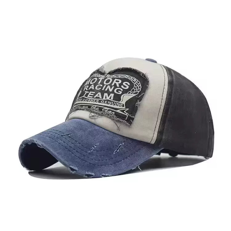 K-style edged distressed letter baseball cap boy
