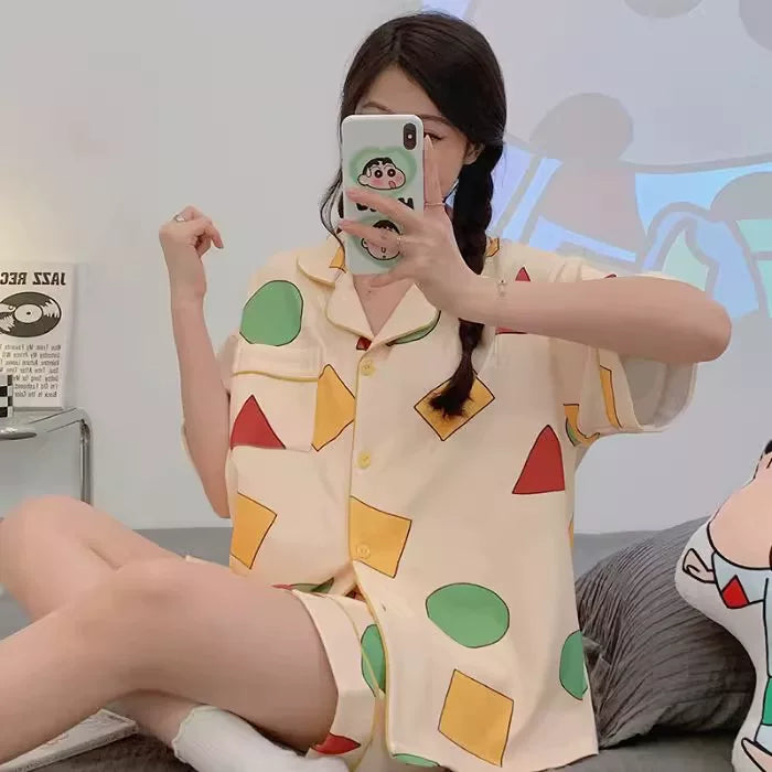 Crayon Shin-chan Girls Pajama Set 2026 Summer