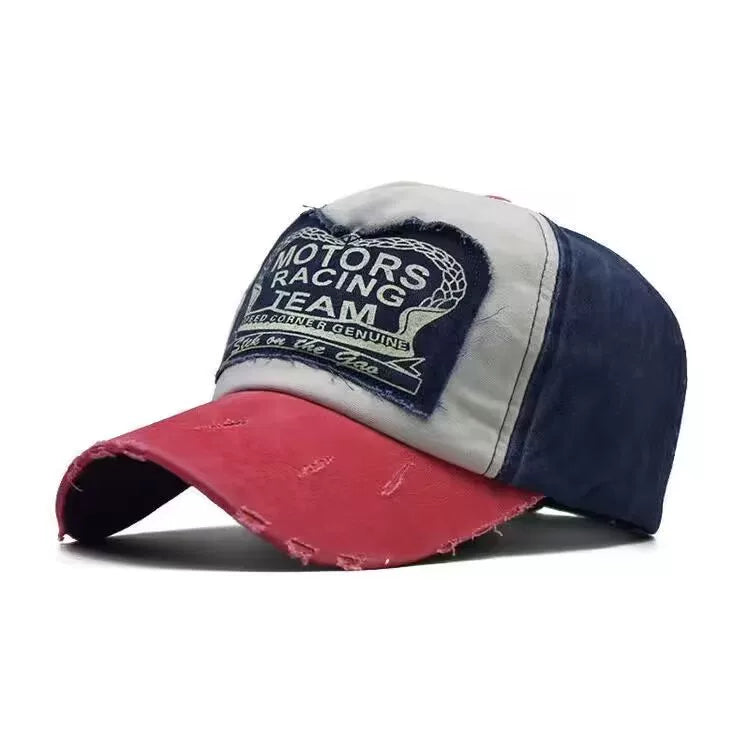 K-style edged distressed letter baseball cap boy