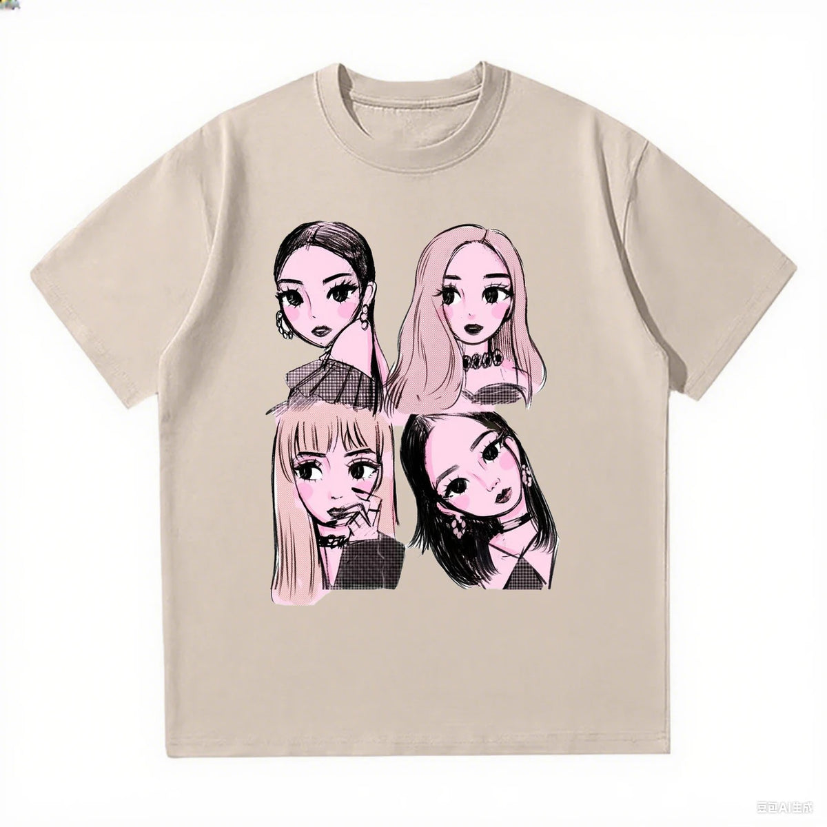 T Shirts Loose and Comfortable Heavy Cotton Tee Women's Fashion Casual Top