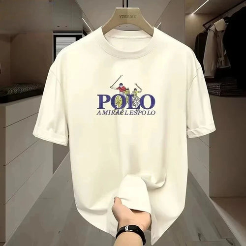 2026 Summer New Luxury Brand American Spring/Summer Print Equestrian Commuting Comfort Sportswear Men's and Women's T-shirts