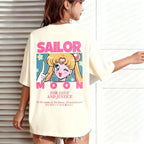 T-shirt Anime Print Short Sleeve Graphic Tee Kawaii Summer