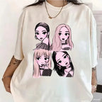 T Shirts Loose and Comfortable Heavy Cotton Tee Women's Fashion Casual Top