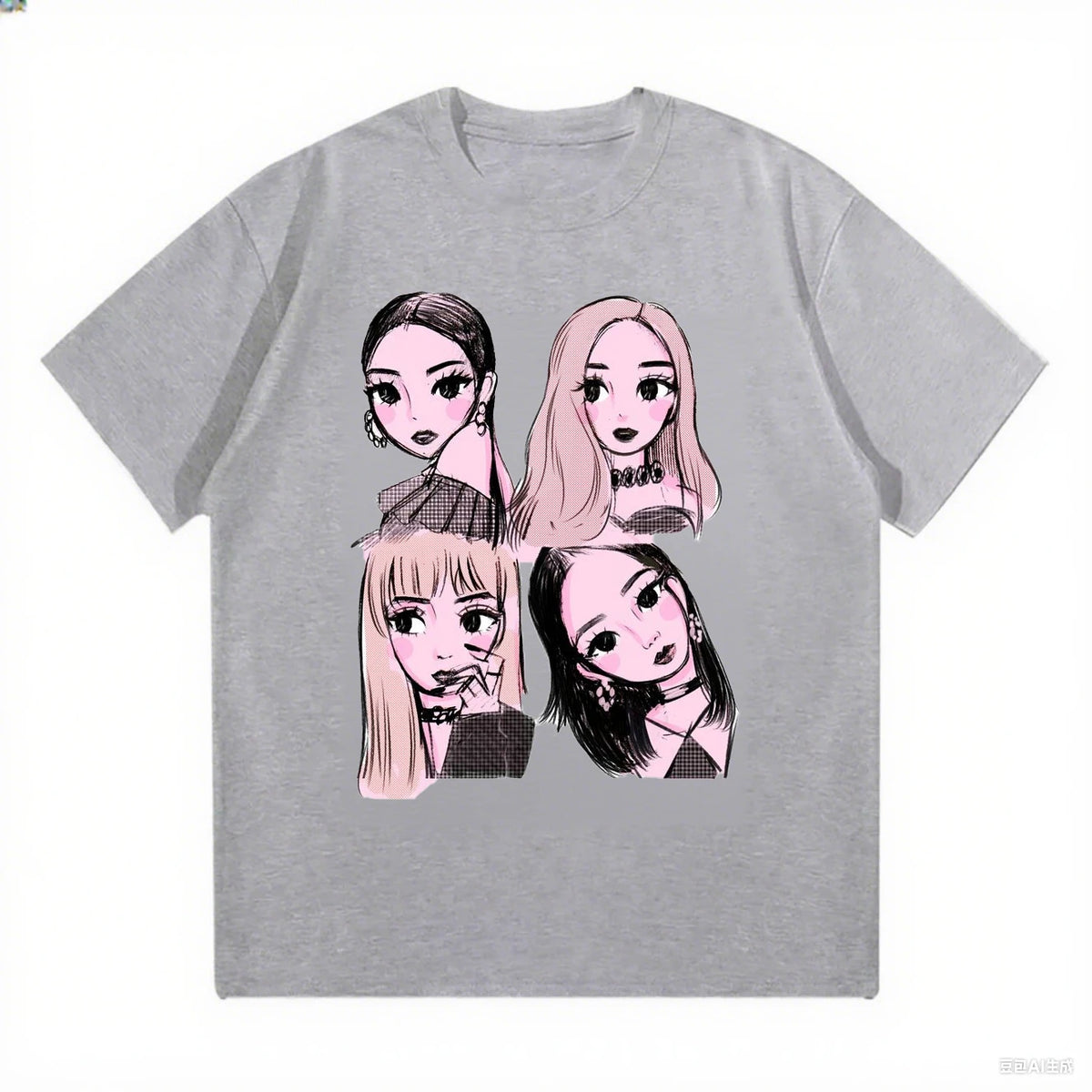 T Shirts Loose and Comfortable Heavy Cotton Tee Women's Fashion Casual Top